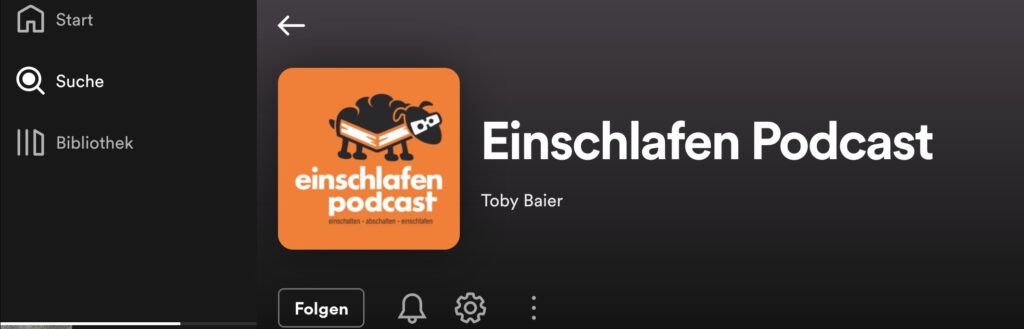 Der Einschlafen-Podcast von Tobi Baier eignet sich gut, um die Struktur der Notizentechnik zu üben.